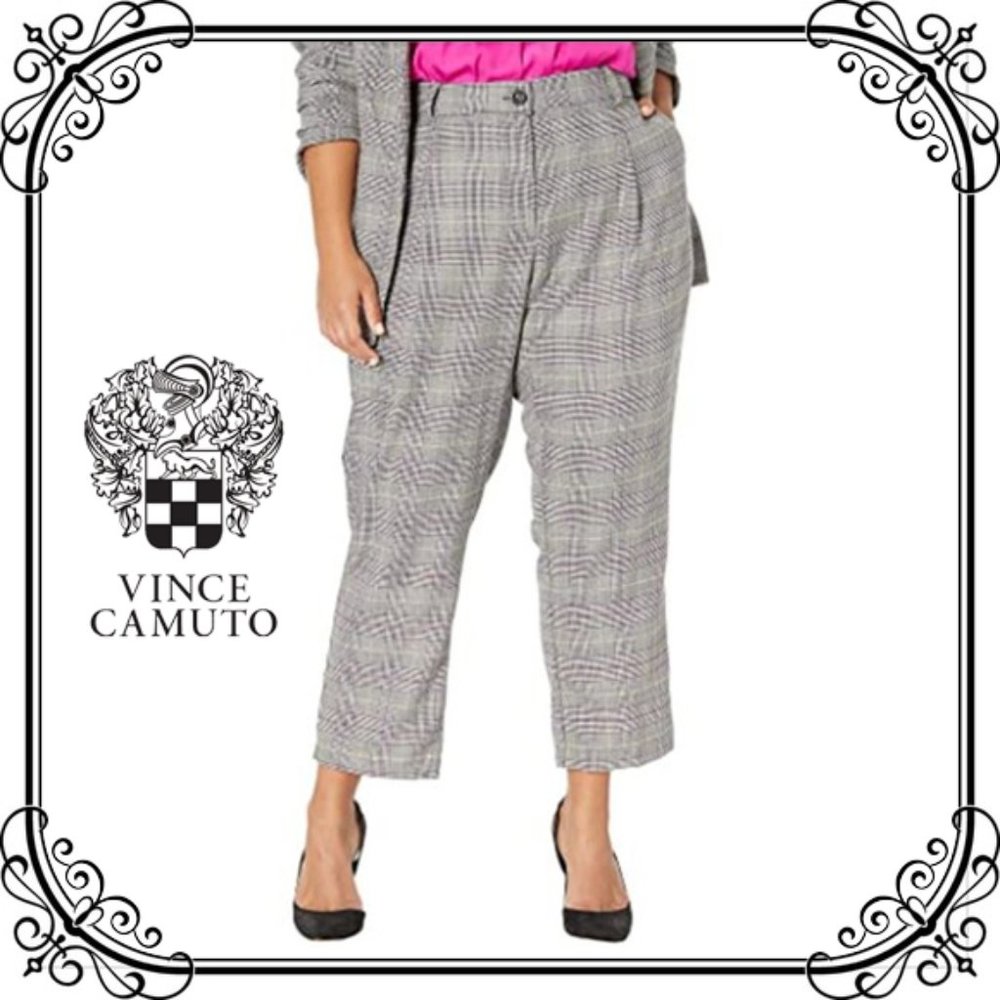 Vince Camuto plaid plus size ankle pants